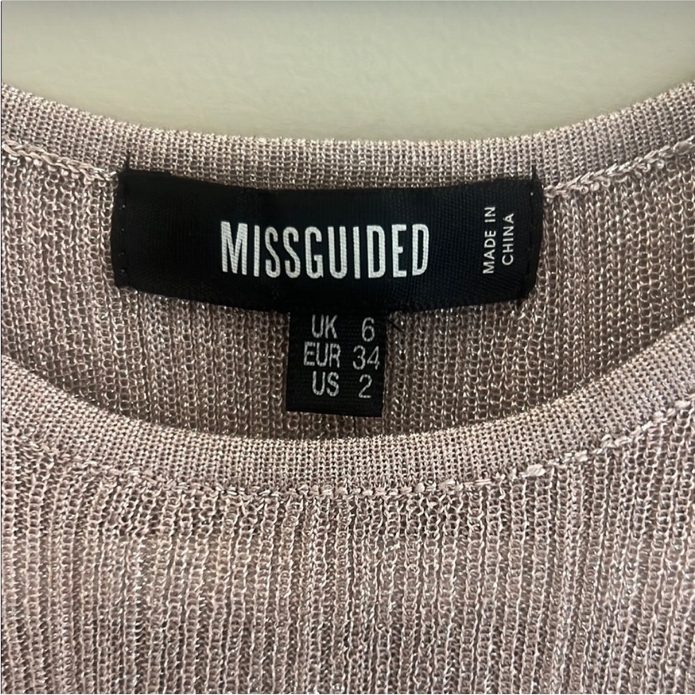 MISGUIDED SHIMMER TANK TOP - Picture 2 of 4